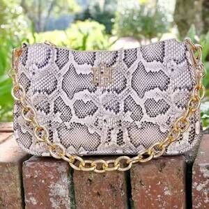 NEW CAROLINE HILL joan crossbody bag in mocha es snake